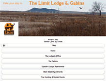 Tablet Screenshot of limitlodge.com